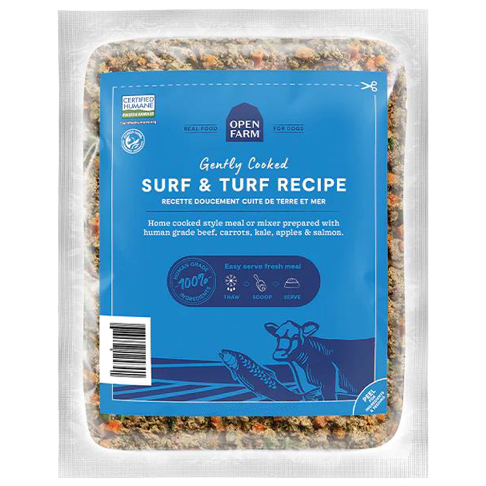 Open Farm Gently Cooked Surf & Turf Recipe Frozen Dog Food - Front