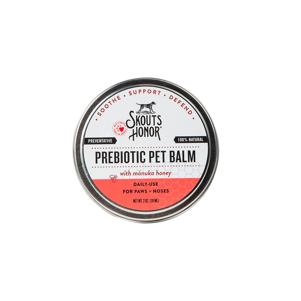 Skout's Honor Daily Use Prebiotic Nose & Paws Pet Balm w/ Manuka Honey for Dogs & Cats - Front