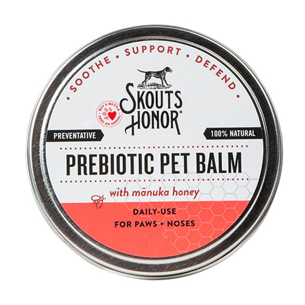 Skout's Honor Daily Use Prebiotic Nose & Paws Pet Balm w/ Manuka Honey for Dogs & Cats - Front