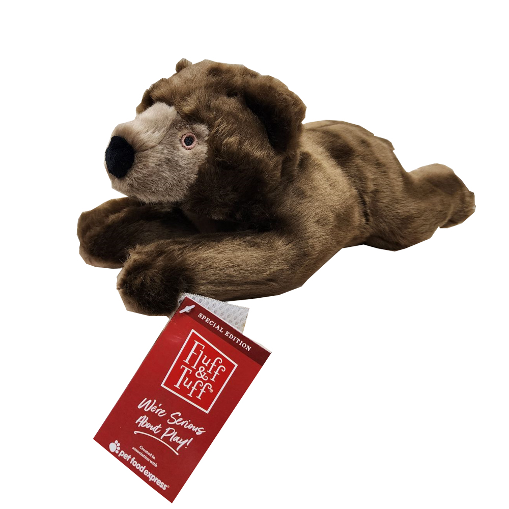 FLUFF & TUFF, Peanut the Squirrel Squeaky Dog Plush Toy