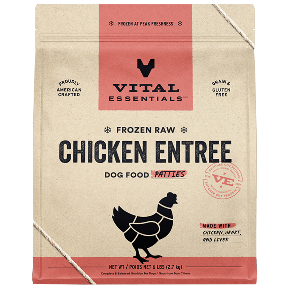 Vital Essentials Rabbit Entrée Patties Frozen Raw Dog Food