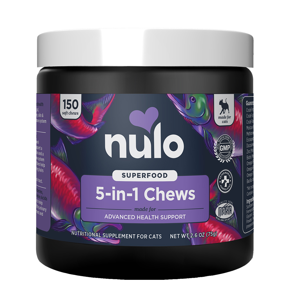 Nulo Superfood 5-in-1 Chews Cat Supplement - Front