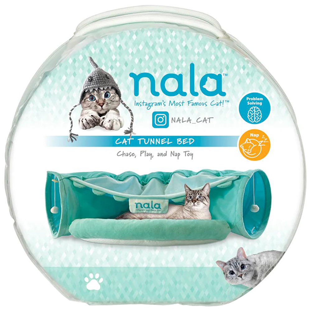 Nala Cat Tunnel Bed Chase, Play & Nap Cat Toy - Front
