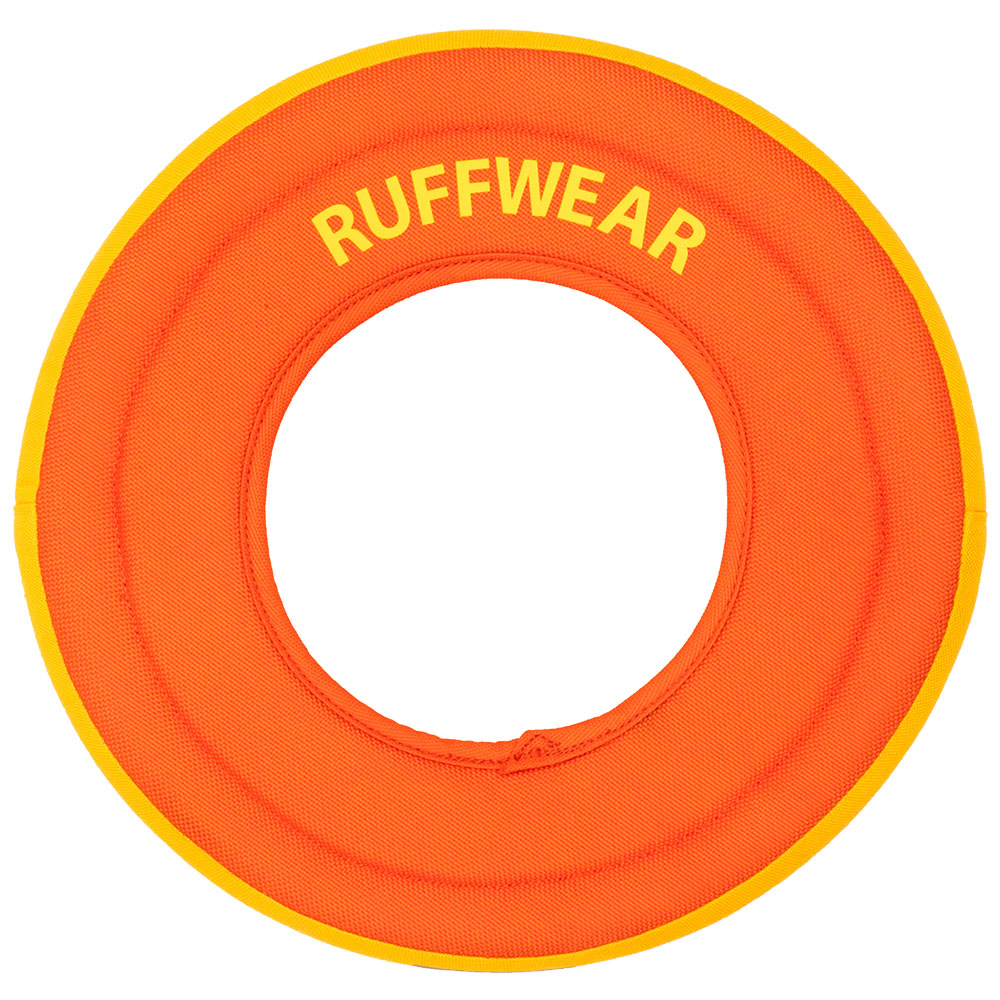 Ruffwear Hydro Plane Tangelo Orange Soft Floating Flying Disc Dog Toy - Front