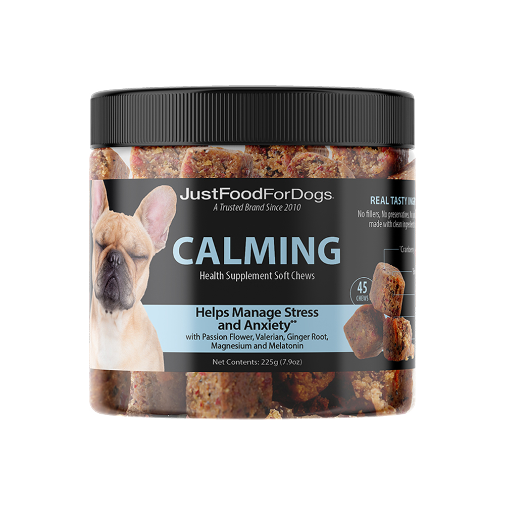 JustFoodForDogs Calming Soft Chews Dog Supplement - Front