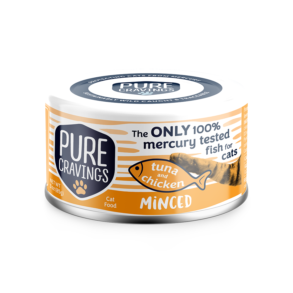 Pure Cravings Tuna & Chicken Minced Canned Cat Food - Front