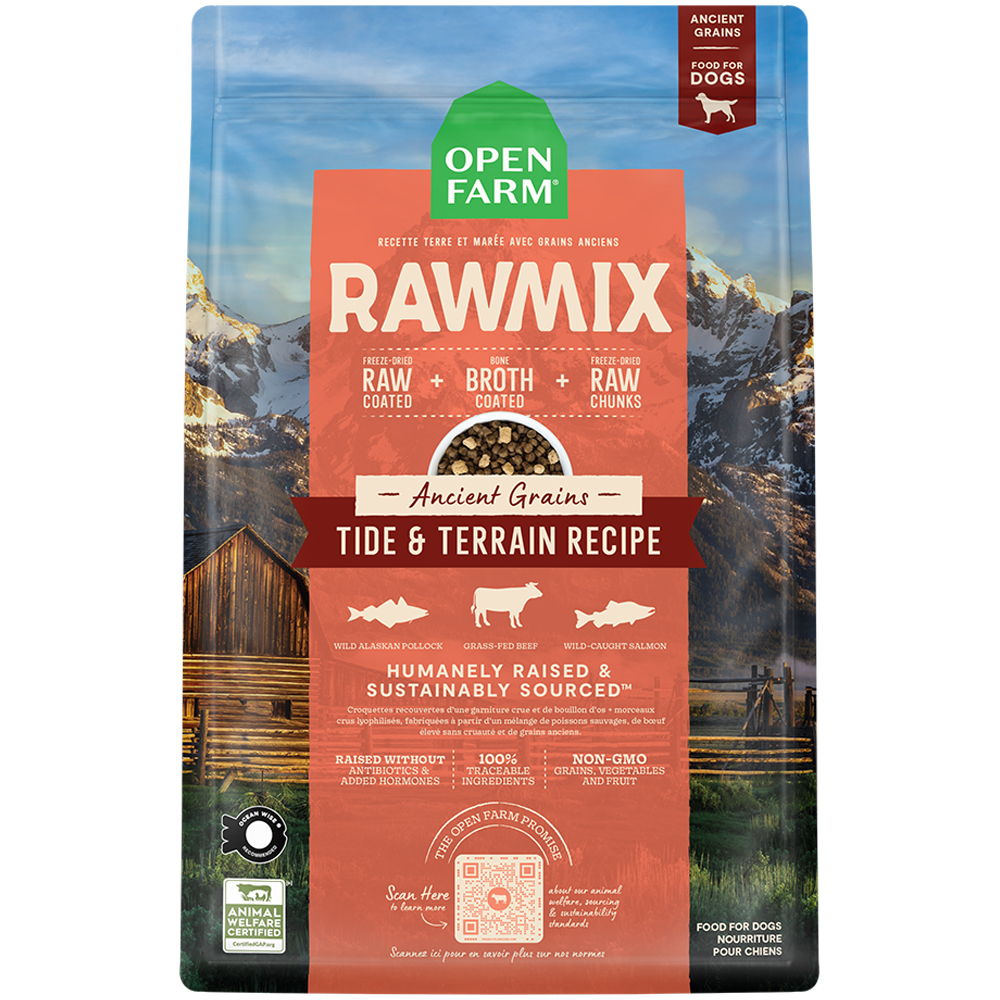 Open Farm RawMix Ancient Grains Tide & Terrain Recipe Dry Dog Food - Front