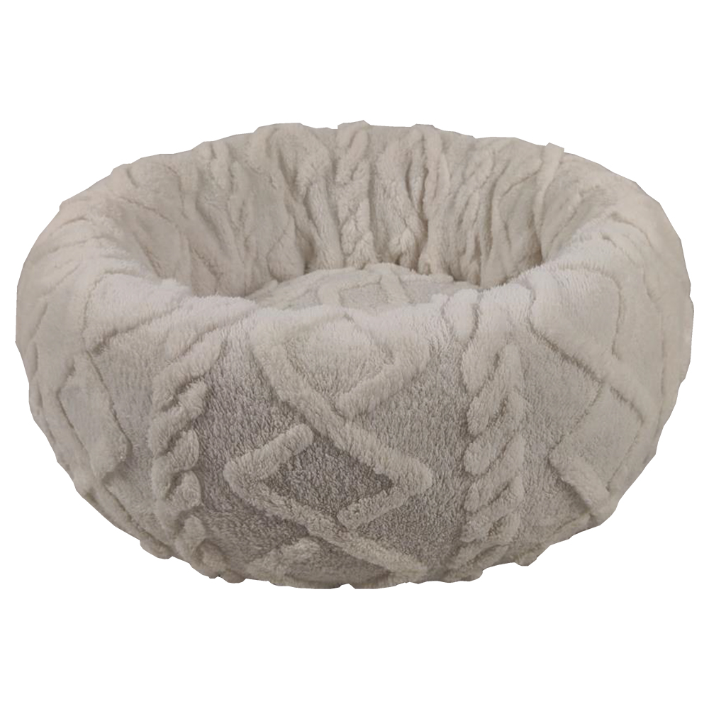 Sammy & Sadie Cream The Dreamy Donut Dog Bed - Front