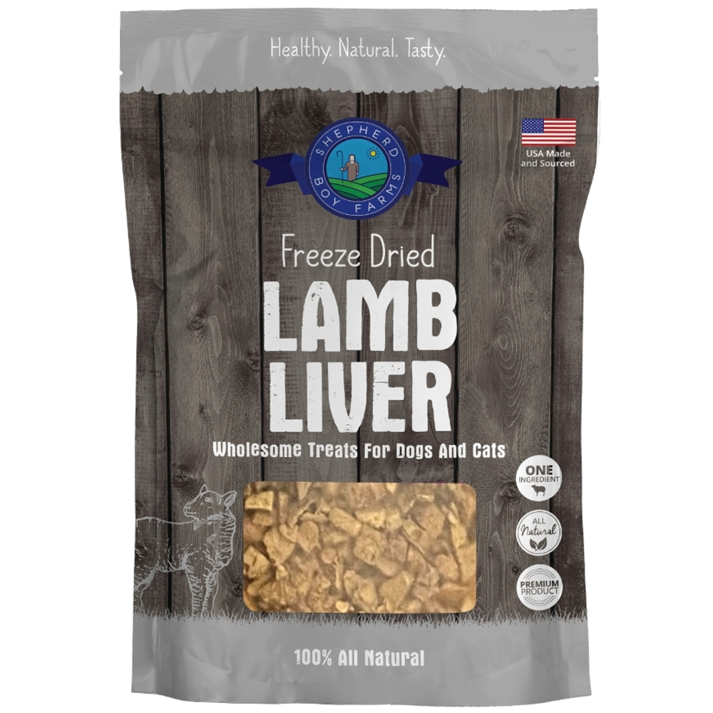 Shepherd Boy Farms Freeze-Dried Lamb Liver Dog & Cat Treats - Front