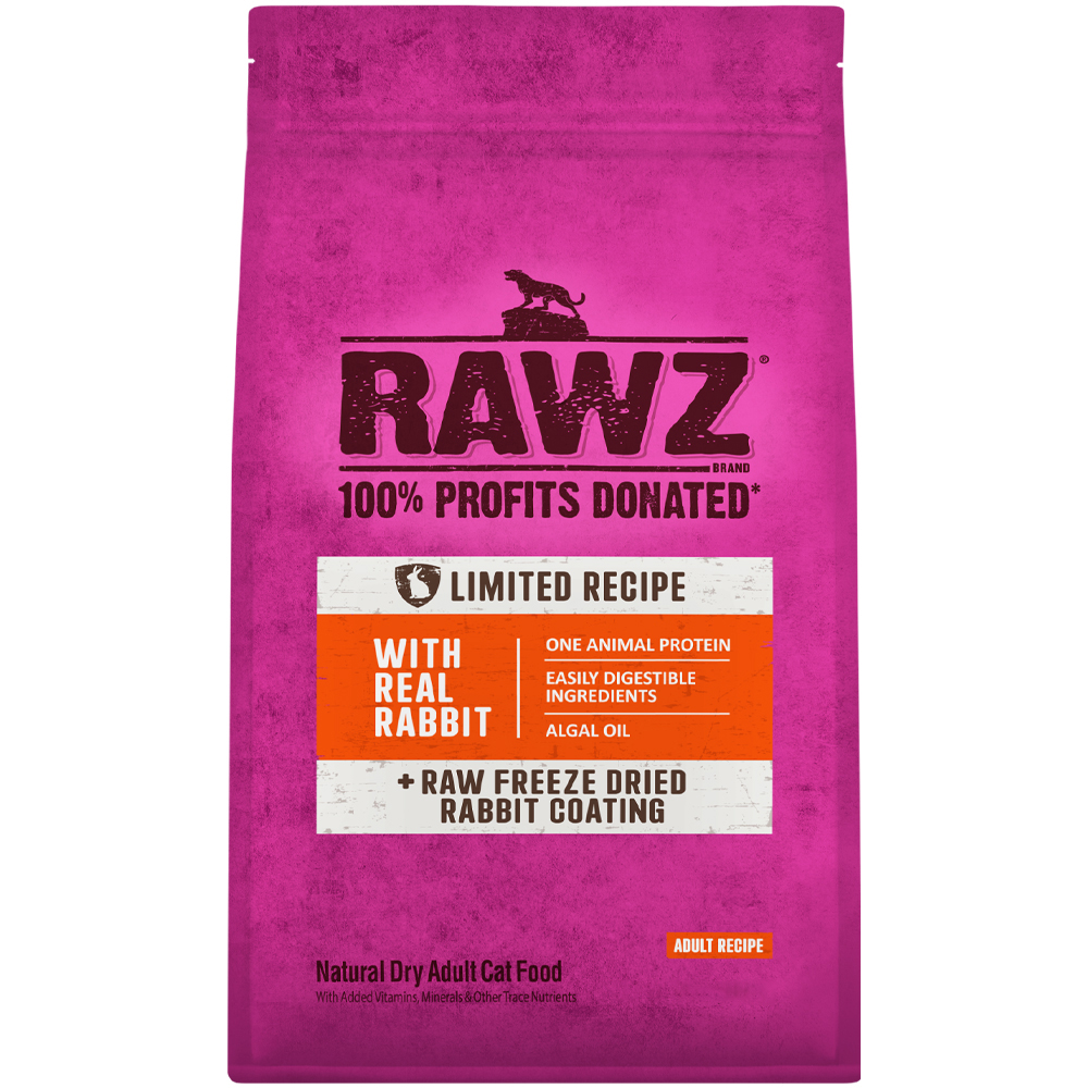 Rawz Limited Recipe w/ Real Rabbit Adult Dry Cat Food - Front