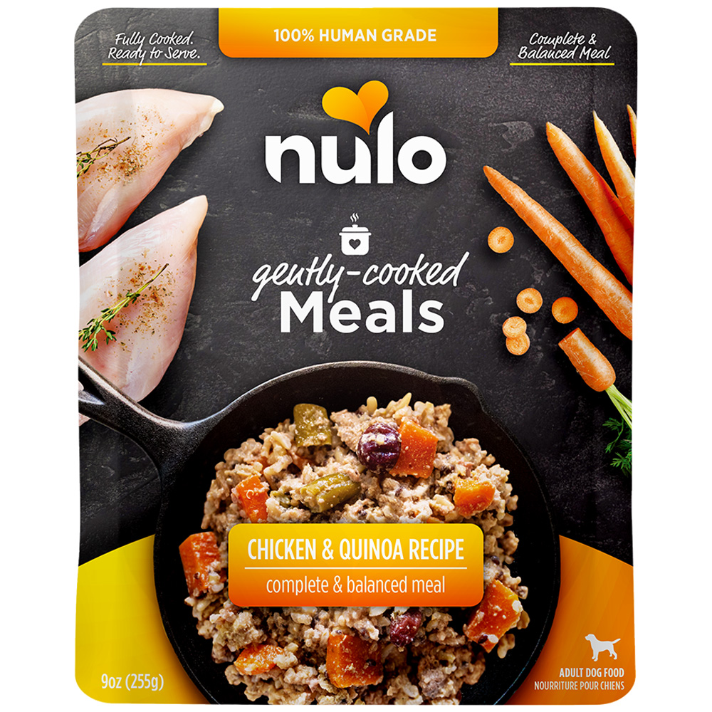 Nulo Gently Cooked Meals Chicken & Quinoa Recipe Adult Dog Food - Front