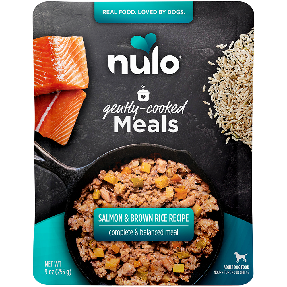  Nulo Gently Cooked Meals Salmon & Brown Rice Recipe Adult Dog Food - Front