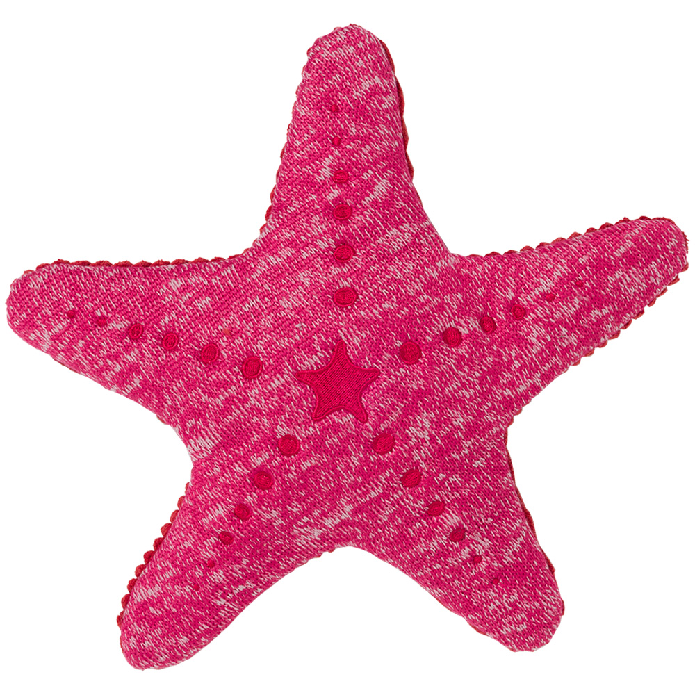 Fog City Pet Knitted Starfish 2-in-1 Plush Dog Toy - Front
