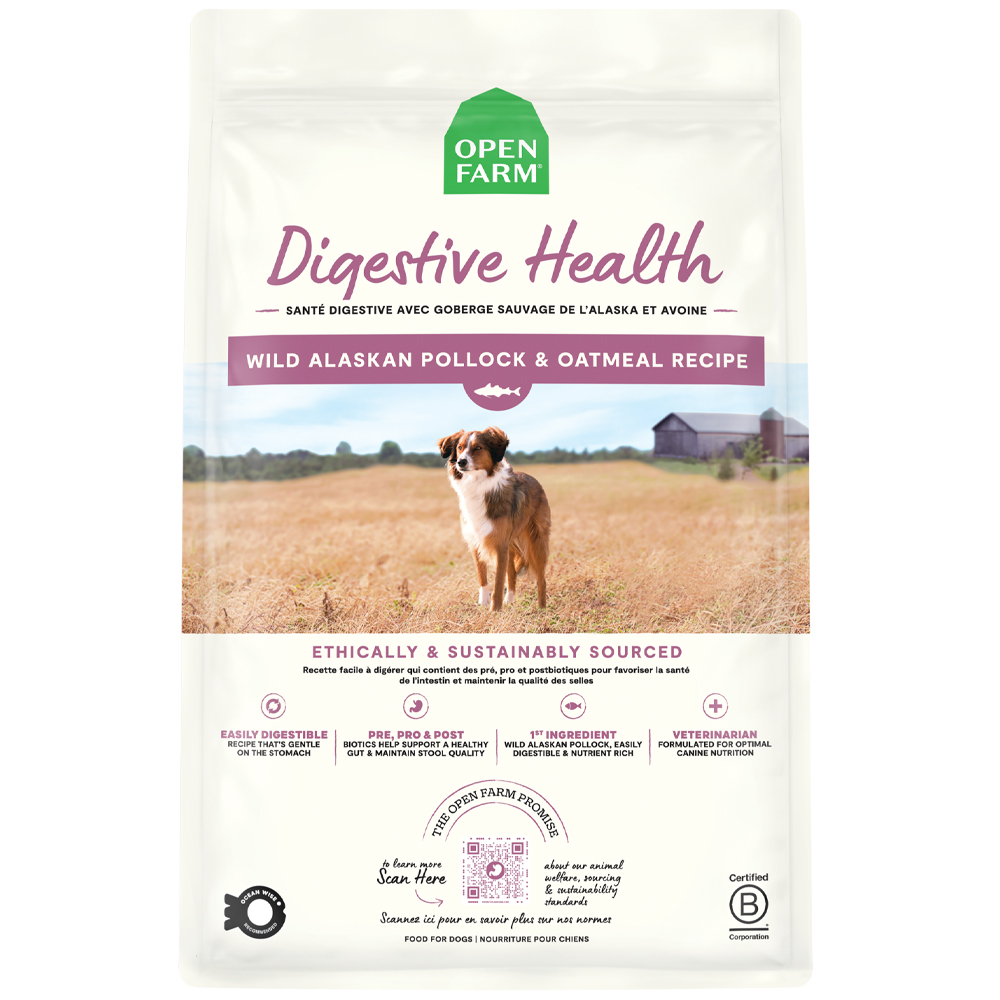 Open Farm Digestive Health Wild Alaskan Pollock & Oatmeal Recipe