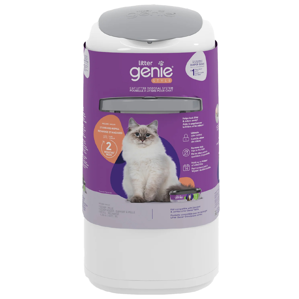 Litter Genie Style Pail Cat Litter Disposal System - Front
