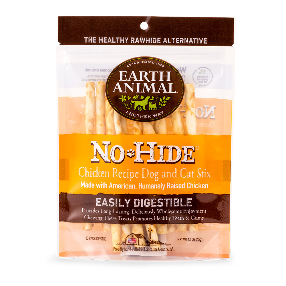 Earth Animal No-Hide Chicken Stix Dog & Cat Chew Treats - Front