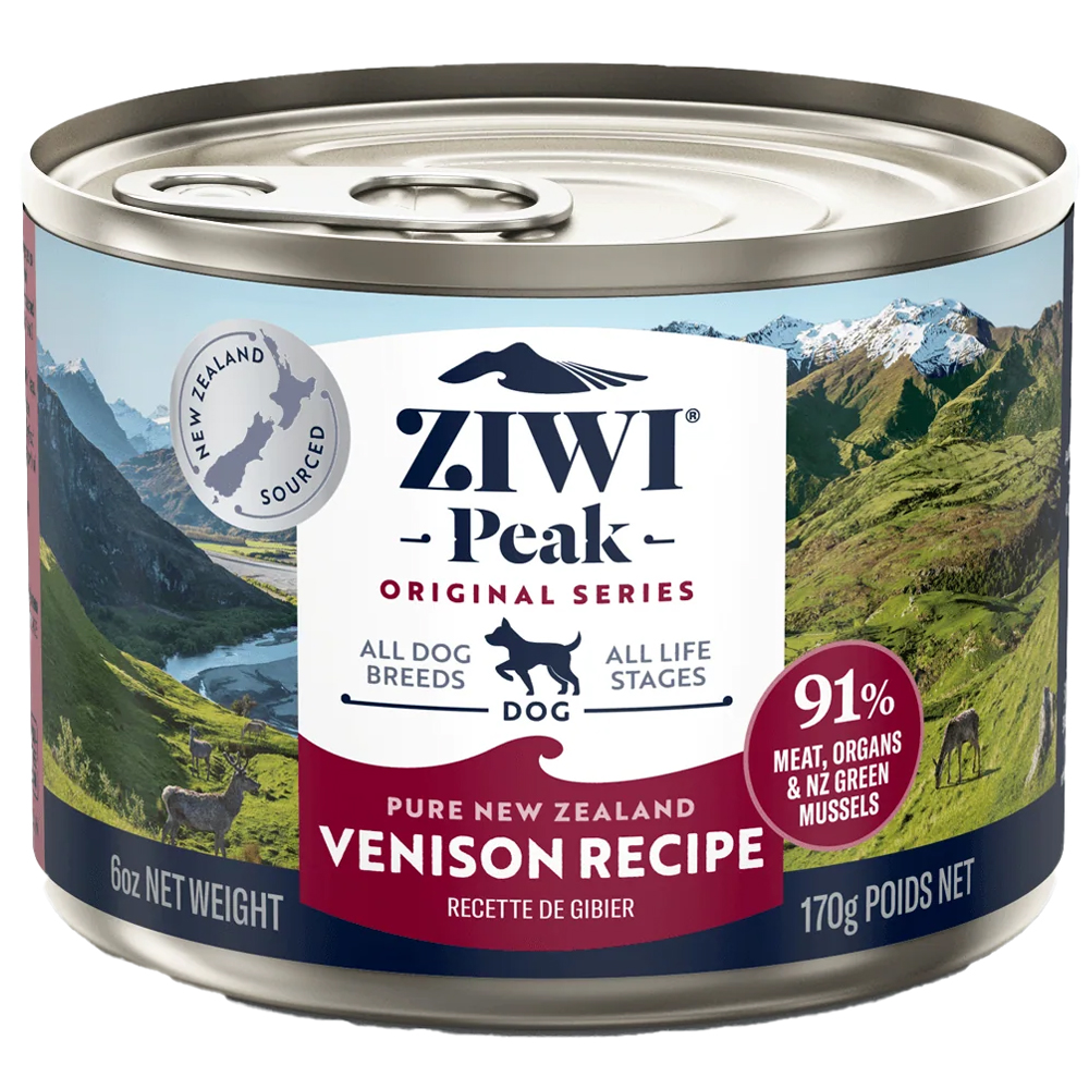 ZIWI Peak Venison Recipe Canned Dog Food - Front, 6 oz