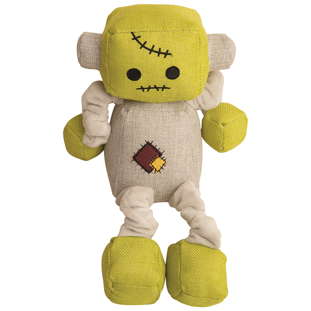 SnugArooz Halloween Frank-N-Bot Plush Dog Toy - Front