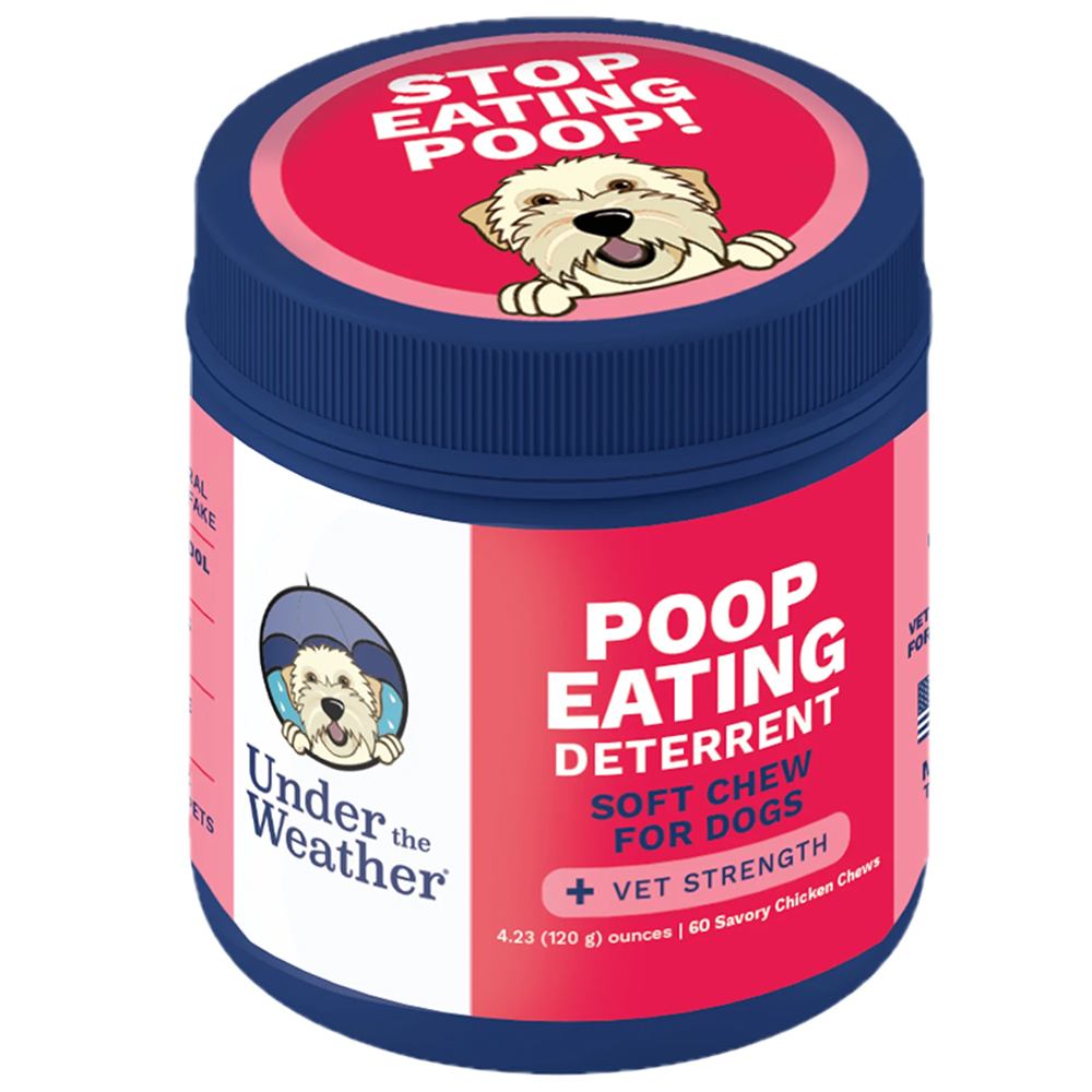 Under The Weather Poop Eating Deterrent Soft Chews for Dogs - Front