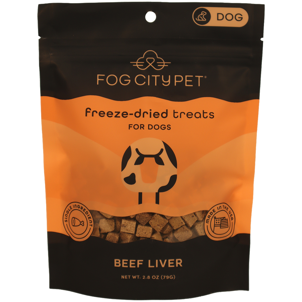 Fog City Pet Beef Liver Freeze-Dried Dog Treats - Front, 2.8 oz