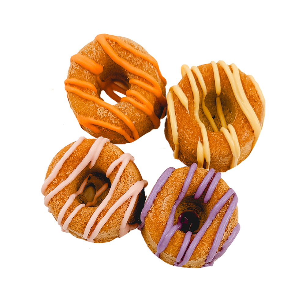 Bosco & Roxy's Mini Donuts Cookie Dog Treat, Assorted Colors - Front