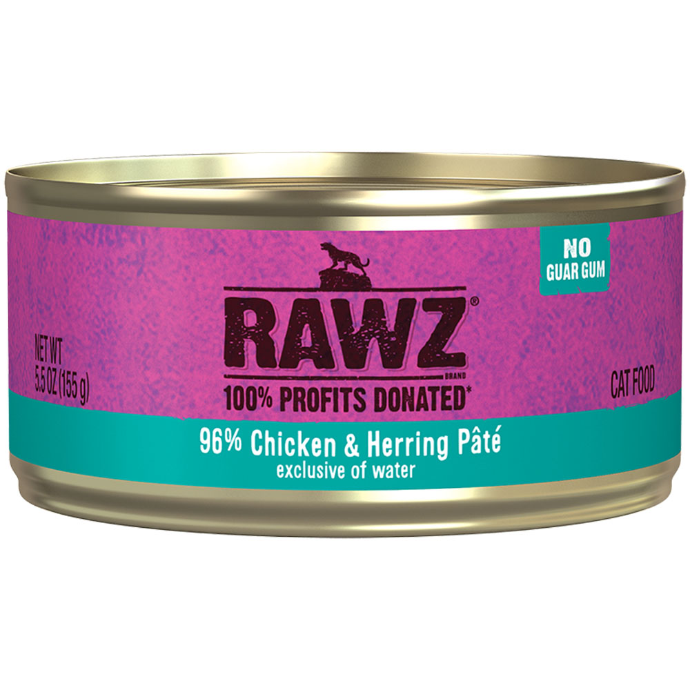 RAWZ 96% Chicken & Herring Pâté Canned Cat Food - Front