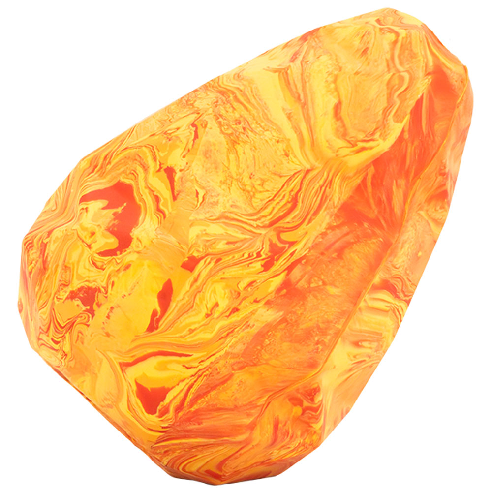 Ruffwear Gnawt-a-Cone Salamander Orange Fetch & Puzzle Dog Toy - Front
