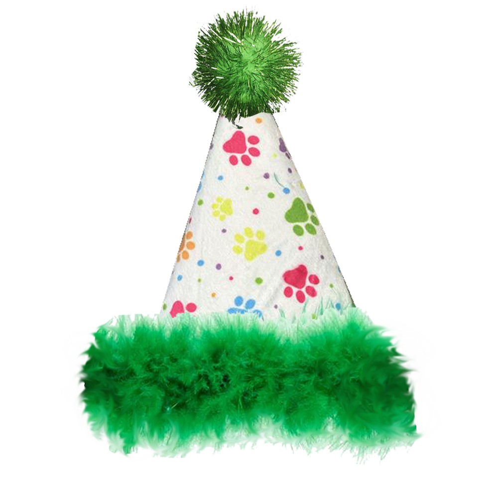Multipet Green Party Pet Hat - Front