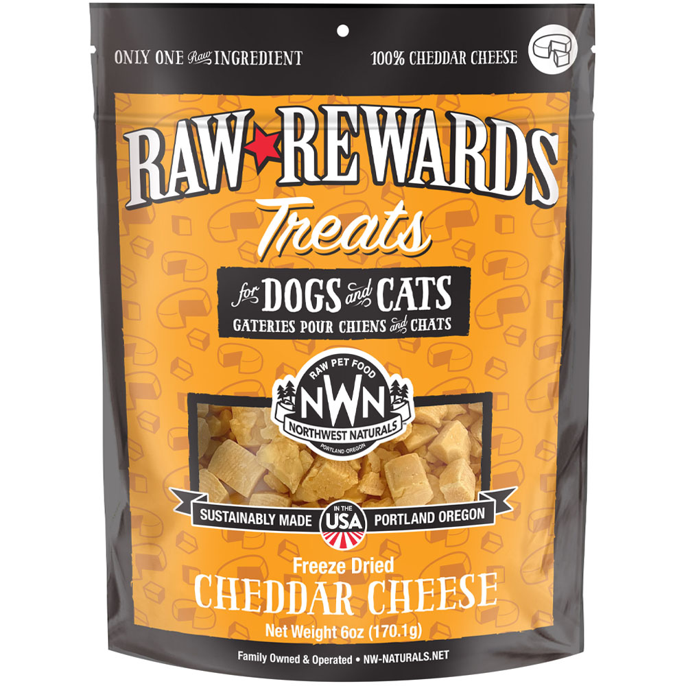 Raw Rewards Cheddar Cheese Freeze Dried Dog & Cat Treats - Front