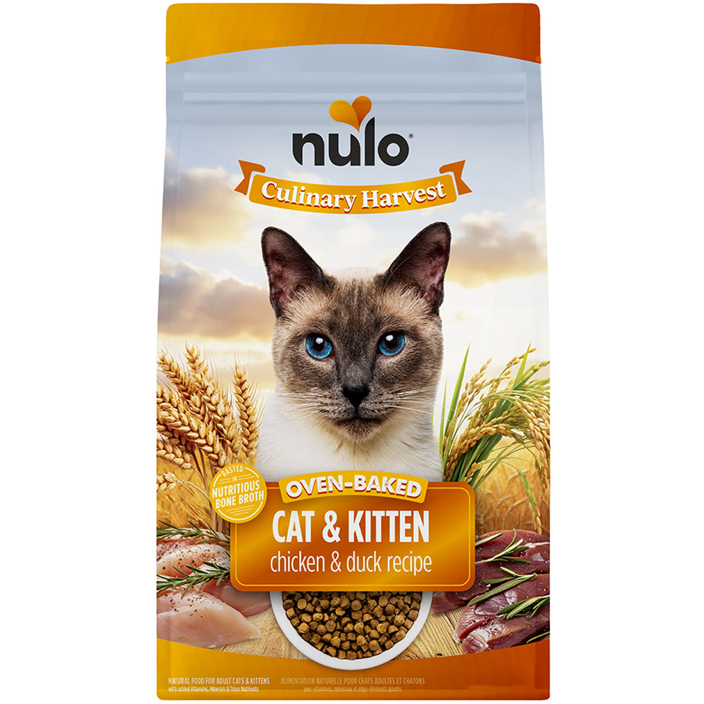 Nulo Culinary Harvest Oven-Baked Chicken & Duck Recipe Kitten & Adult Dry Cat Food - Front