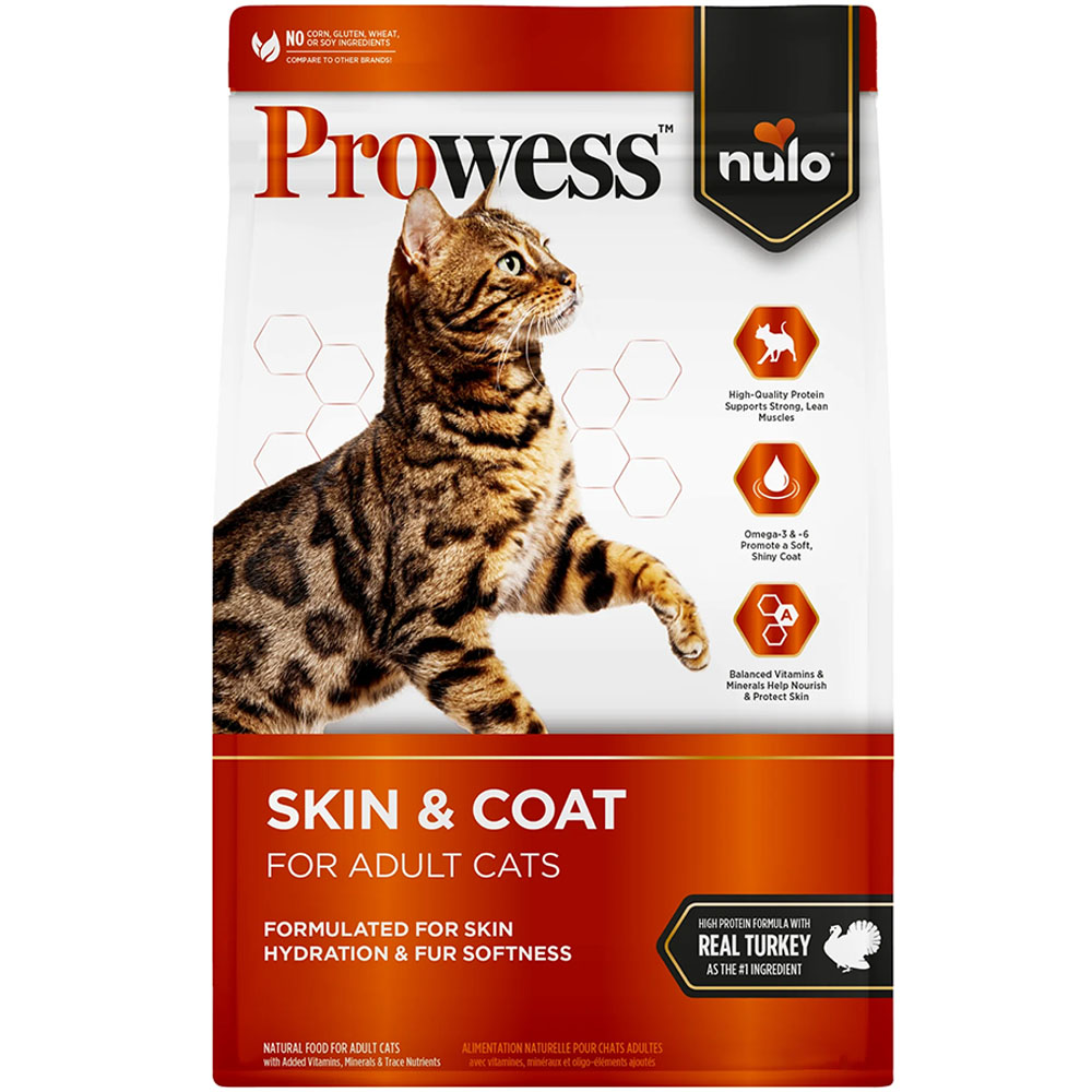 Nulo Prowess Skin & Coat High Protein Formula w/ Real Turkey Adult Dry Cat Food - Front