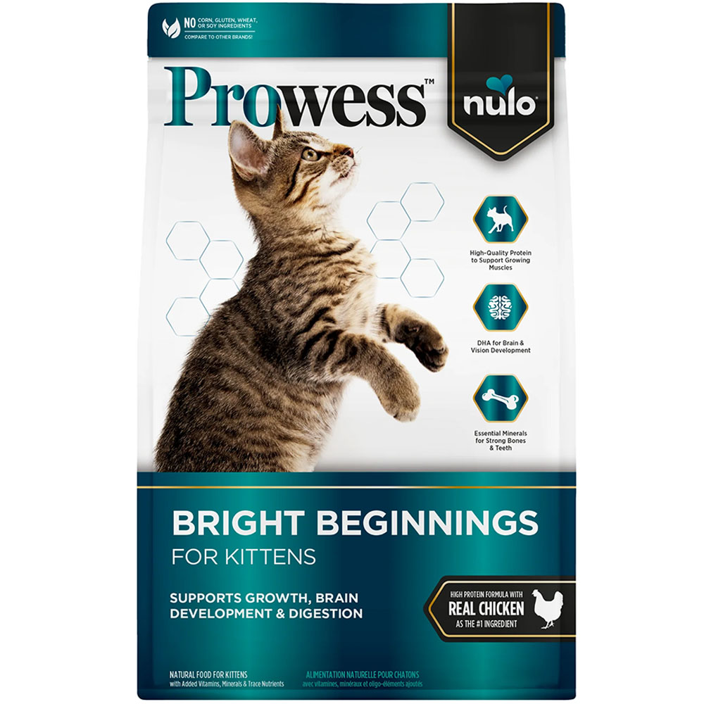 Nulo Prowess Bright Beginnings High Protein Formula w/ Real Chicken Kitten Dry Cat Food  - Front