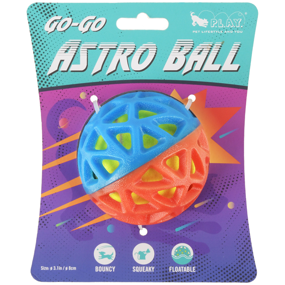 P.L.A.Y. Lunar Go-Go Astro Ball Fetch Dog Toy - Front
