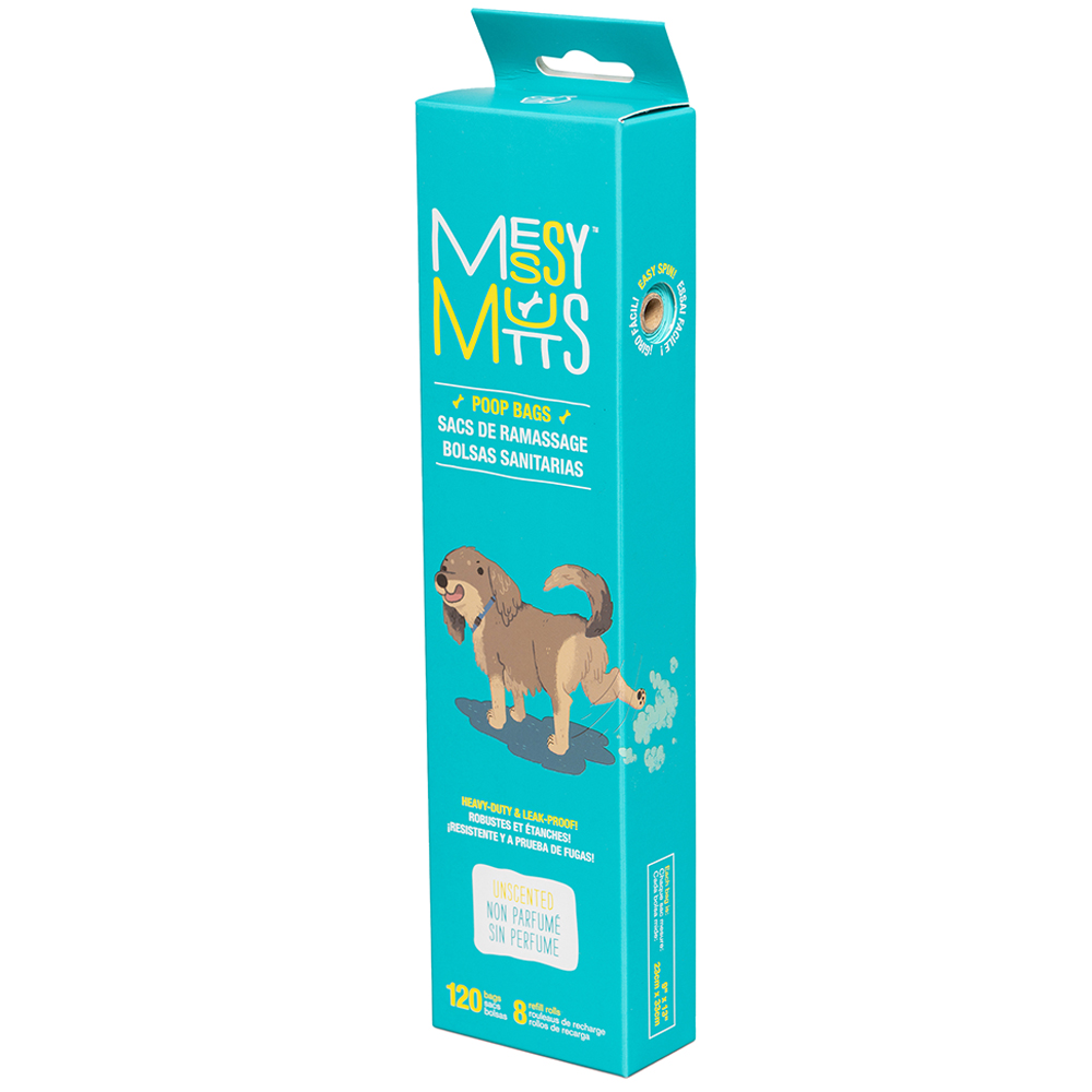 Messy Mutts Advanced BioRecycle™ Poop Bags for Waste Disposal - Front