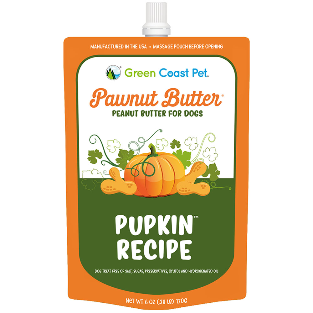 Green Coast Pet Pawnut Butter Pupkin Recipe Lickable Dog Treat - Front