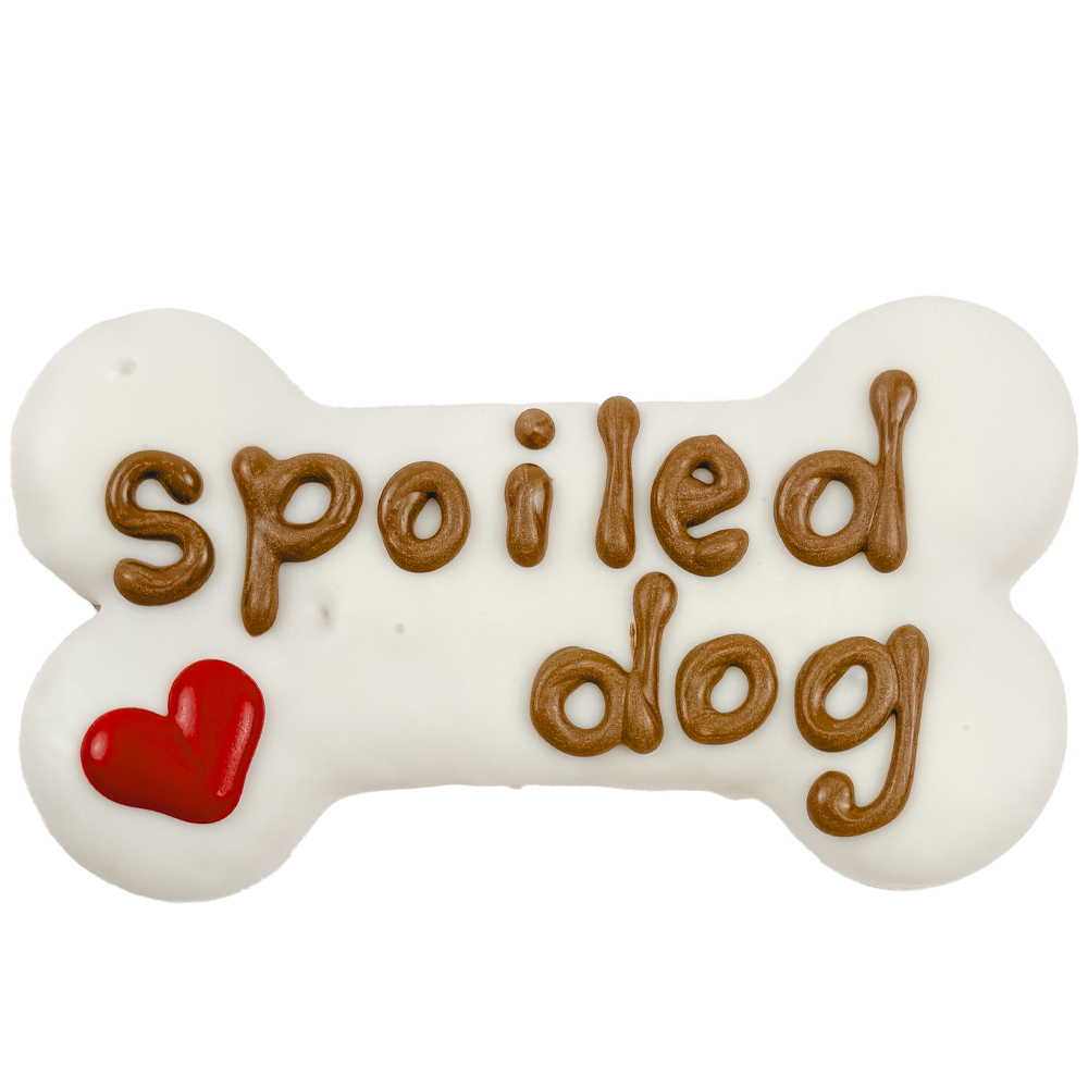Bosco & Roxy's Canine Classics Spoiled Dog Bone Cookie Dog Treat - Front
