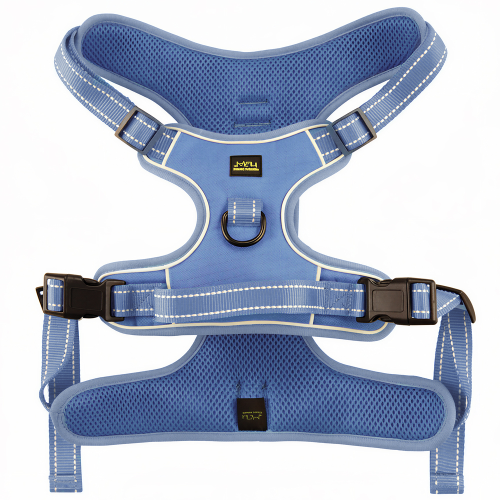 Friends Forever Blue Adjustable Training Dog Harness - Front/Top