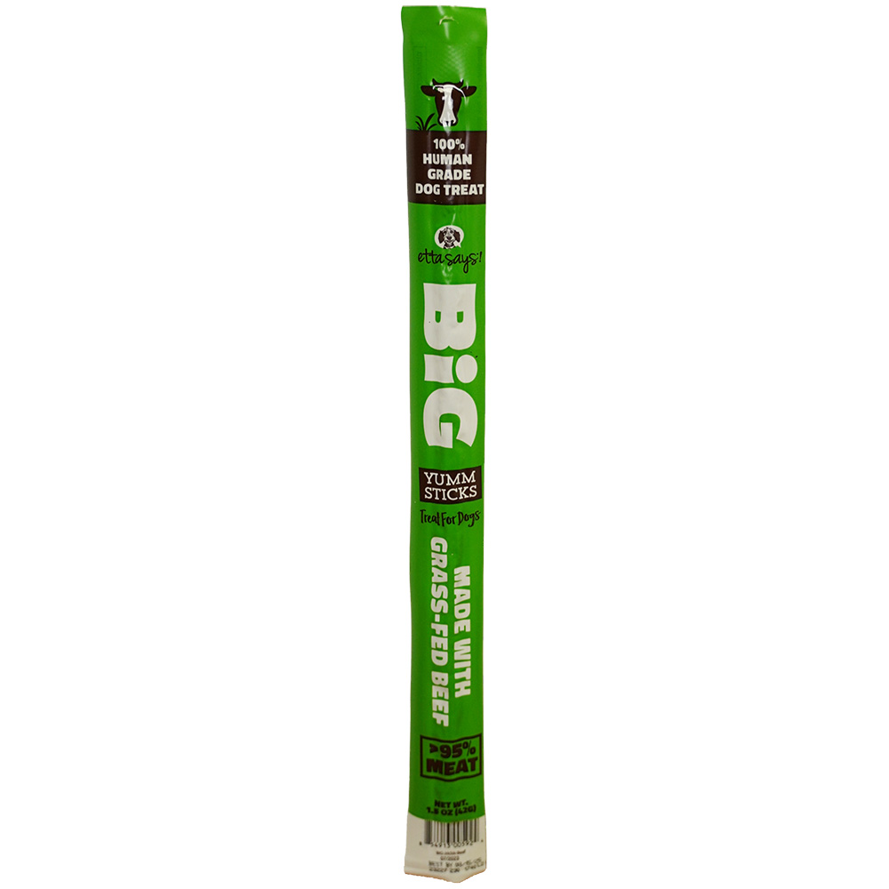 Etta Says! BIG Grass-Fed Beef Yumm Stick Dog Treat - Front