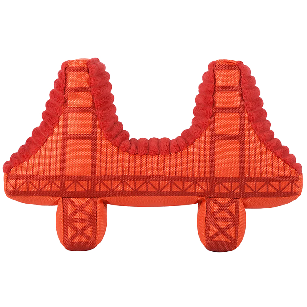 Play Totally Touristy Golden Gate Bridge Plush Dog Toy - Front