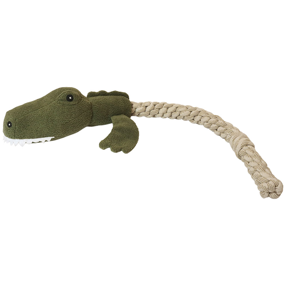 Fog City Pet Knotty Crocodile Rope Plush Dog Toy  - Front