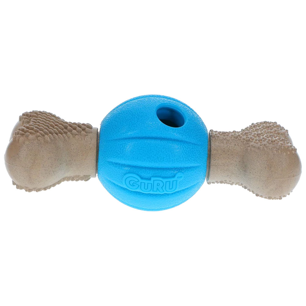 Guru Spin & Chew Bone Interactive Dog Toy - Front