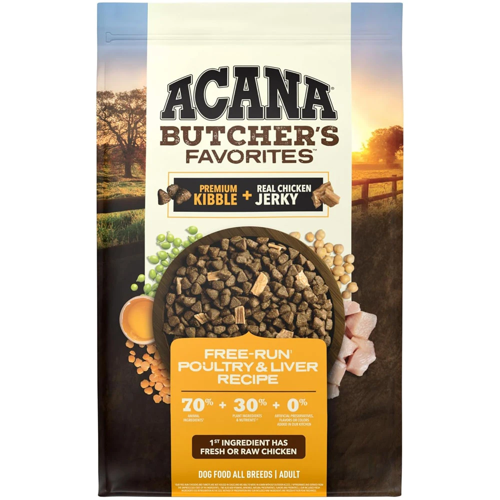 ACANA Butcher's Favorites Free-Run Poultry & Liver Recipe Adult Dry Dog Food - Front