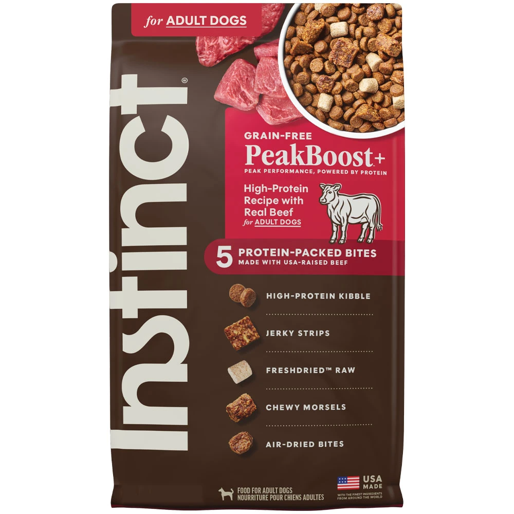 Instinct Grain-Free PeakBoost+ High-Protein Recipe w/ Real Beef Adult Dry Dog Food - Front