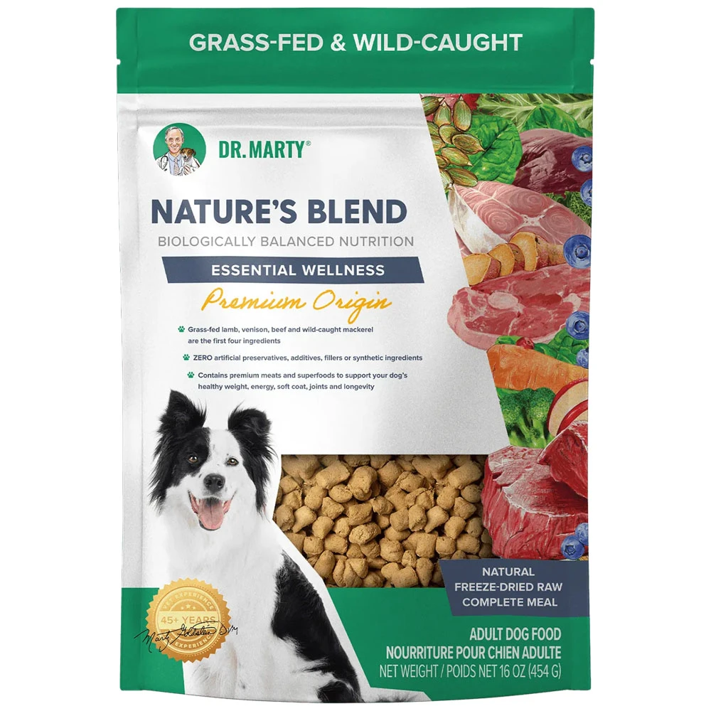 Dr. Marty Nature's Blend Essential Wellness Premium Origin Freeze Dried Raw Adult Dog Food - Front