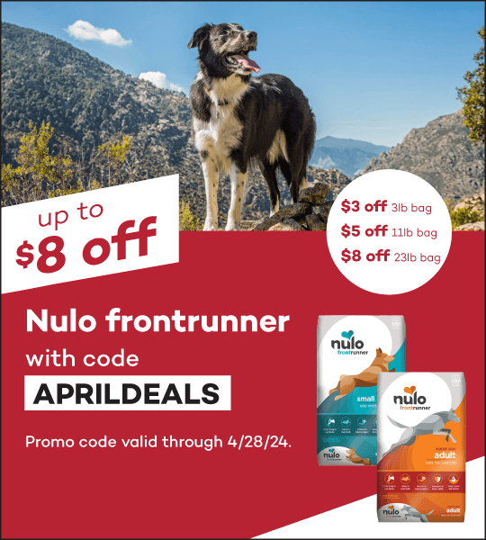 $2 off Nulo Jerky Treats and Cat Tube Variety Packs with code APRILDEALS. Promo code valid through 4/28/24