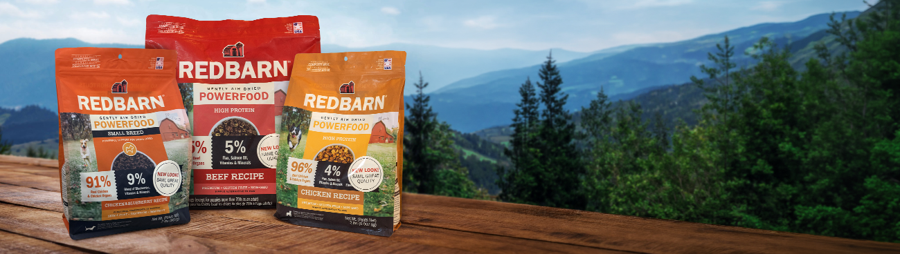 Assortment of Redbarn brands