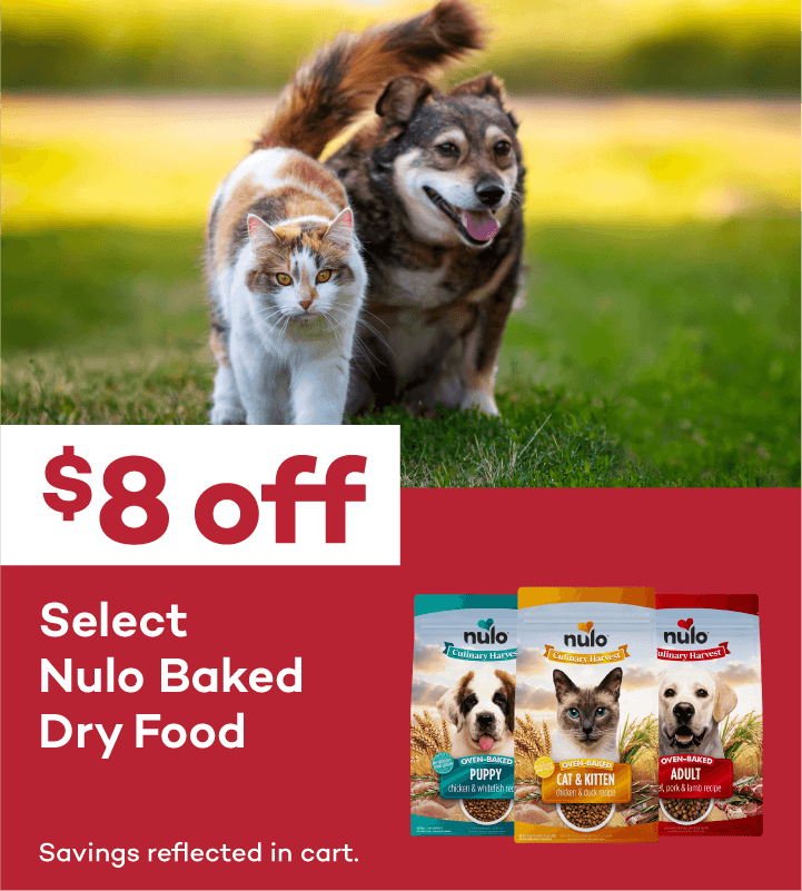 $8 off Select Nulo Baked Dry Food. Savings reflected in cart.