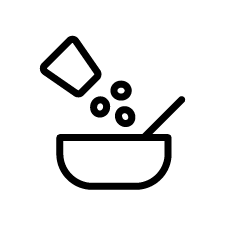 Icon of bowl with food