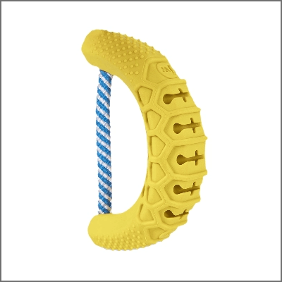 yellow chew toy