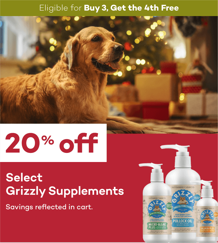 Eligible for Buy 3, Get the 4th Free 20% off Select Grizzly Supplements Savings reflected in cart.
